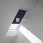 Prémium VELUX DKL 78x160 cm, sötétkék fényzáró roló
