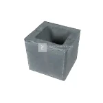 Vedd meg most újHÁZ Modern kerítéskő félkő natúr, carbon 20x20x20 cm