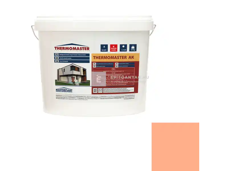 Szuper ajánlat Masterplast Thermomaster akril vékonyvakolat, kapart 1,5 mm 15-C 25 kg