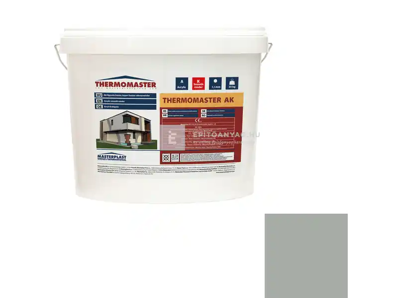 Masterplast Thermomaster akril vékonyvakolat, kapart 1,5 mm 45-C 25 kg Azonnal elérhető