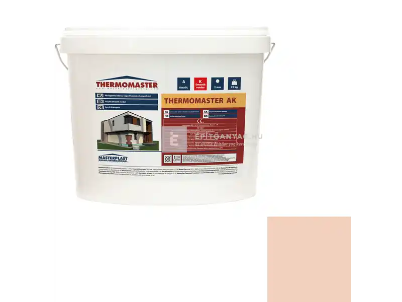 Masterplast Thermomaster akril vékonyvakolat, kapart 2 mm 12-E 25 kg Különleges ajánlat