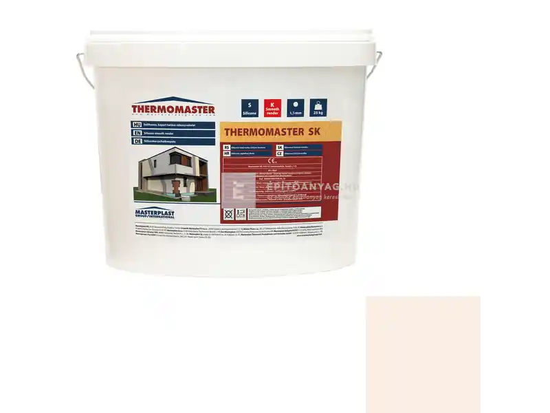 Masterplast Thermomaster szilikon vékonyvakolat, kapart 1,5 mm 08-F 25 kg Népszerű