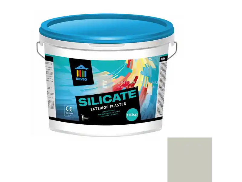Revco Silicate Struktúra gördülőszemcsés vékonyvakolat 2 mm silver 4 15 kg Gyors szállítás