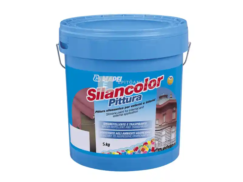 Mapei Silancolor Pittura bel- és kültéri falfesték fehér 5 kg Azonnal elérhető