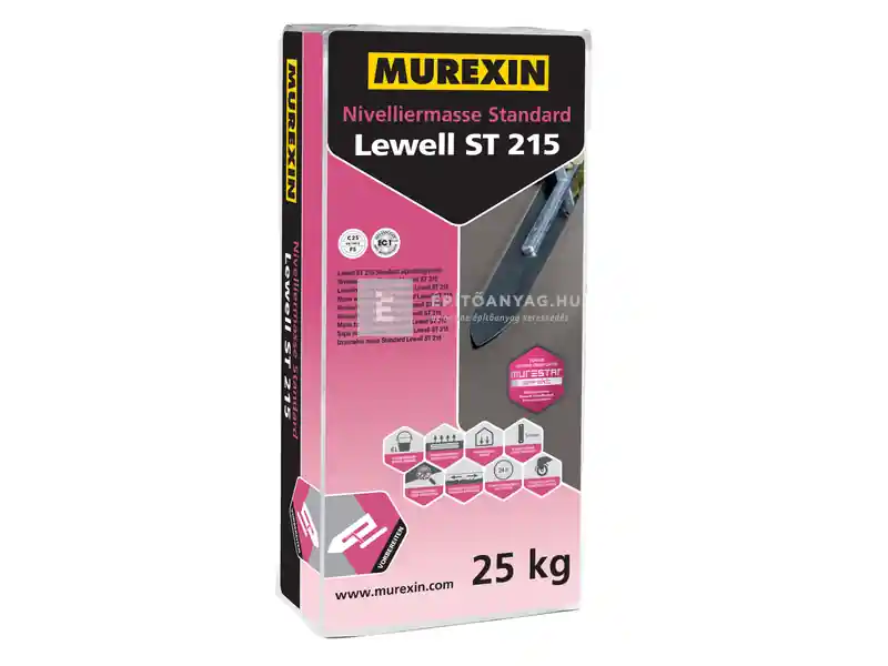 Ne maradj le Murexin Lewell ST 215 Standard aljzatkiegyenlítő 2-15 mm 25 kg