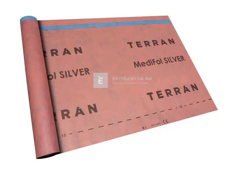 Terrán Medifol Silver páraáteresztő tetőfólia két ragasztósávval 230 g, 37,5 m2 Vedd meg most