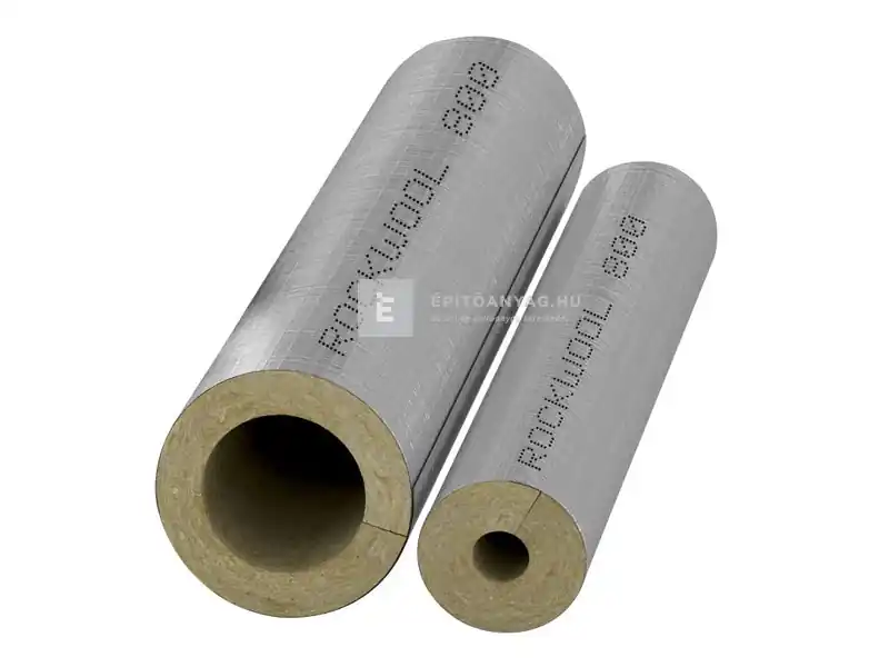 Rockwool 800 tekercselt kőzetgyapot csőhéj alukasírozással 40/54 mm, 1 m Expressz szállítás