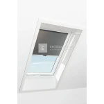 Vedd meg most Roto Designo ZRS R4/R7 74x98 cm, sötétszürke fényszűrő kampós roló, fehér profilokkal