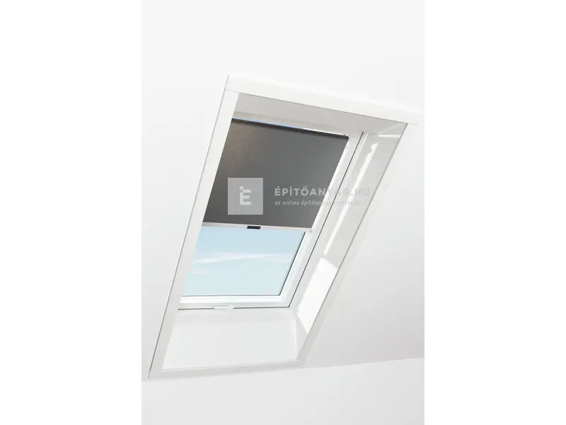Vedd meg most Roto Designo ZRS R4/R7 74x98 cm, sötétszürke fényszűrő kampós roló, fehér profilokkal