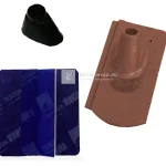 Tondach Kékes/Pilis ívesvágású antennakivezető szett FusionProtect antik Olcsóbb