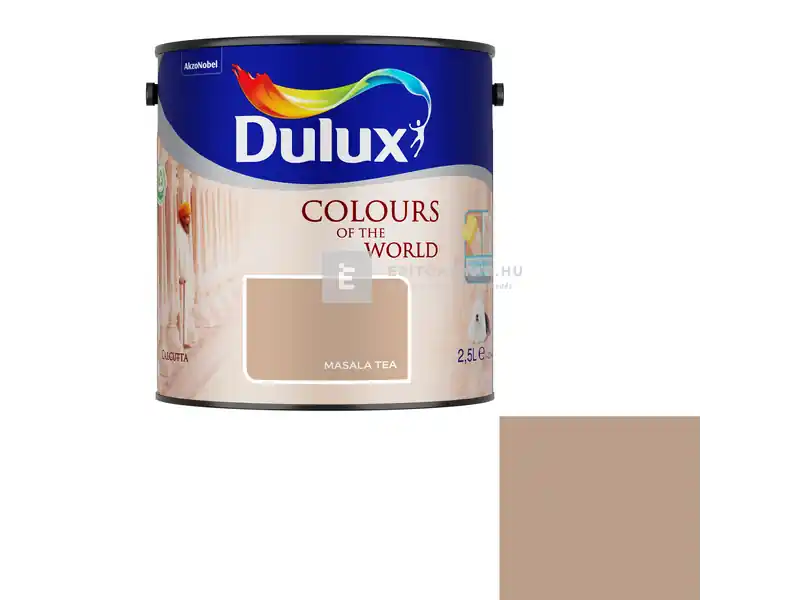 Olcsó Dulux A Nagyvilág Színei matt beltéri falfesték masala tea 2,5 l