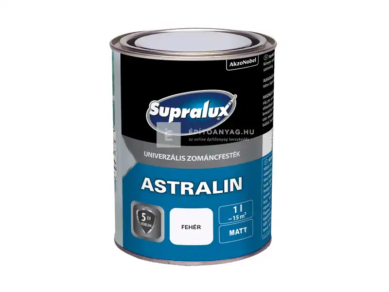 Supralux Astralin univerzális zománcfesték mattfehér 1 l Újdonság