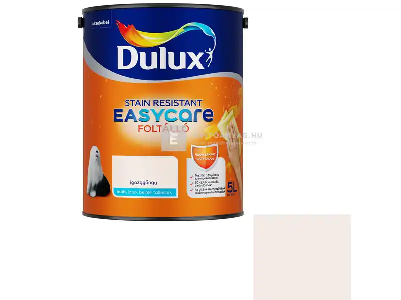 Gyors szállítás Dulux EasyCare matt, foltálló beltéri falfesték igazgyöngy 5 l