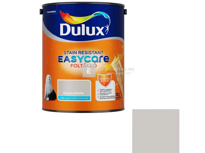 Ajánlat Dulux EasyCare matt, foltálló beltéri falfesték bársony szürkület 5 l