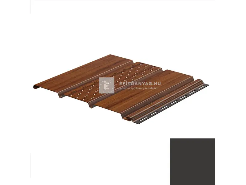 Azonnali szállítás Galeco Decor panel perforált, grafit, 400x29,5 cm