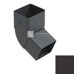 Gyors kiszállítás Galeco PVC2 080 grafit csőív 67°, 80x70 mm, szögletes