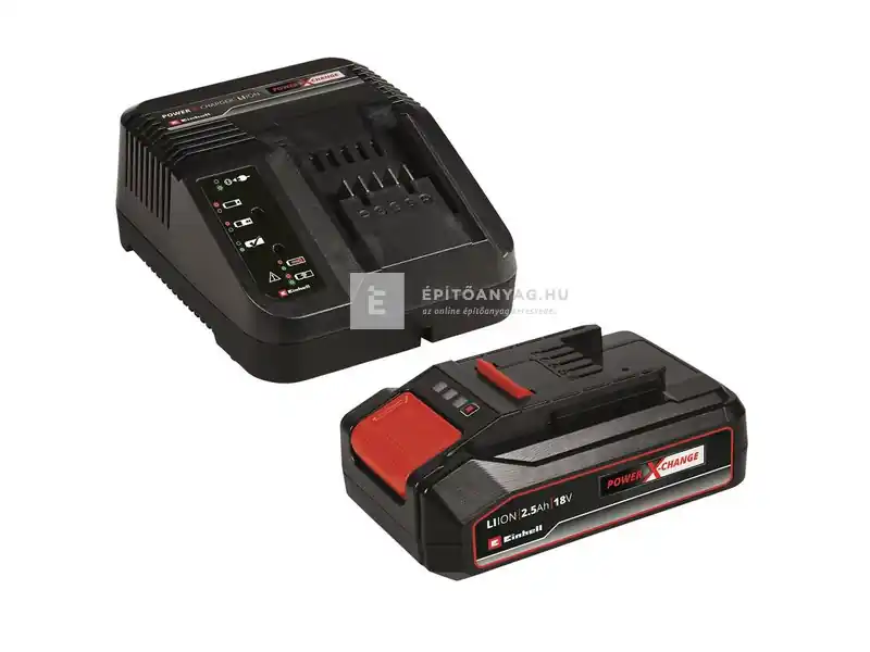 Einhell Power-X-Change Starter-Kit töltő + Li-ion akkumulátor 18 V / 2,5 Ah Különleges ajánlat