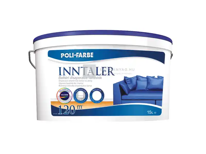 POLI-FARBE Inntaler beltéri diszperziós falfesték 15 l, fehér Szuper ajánlat