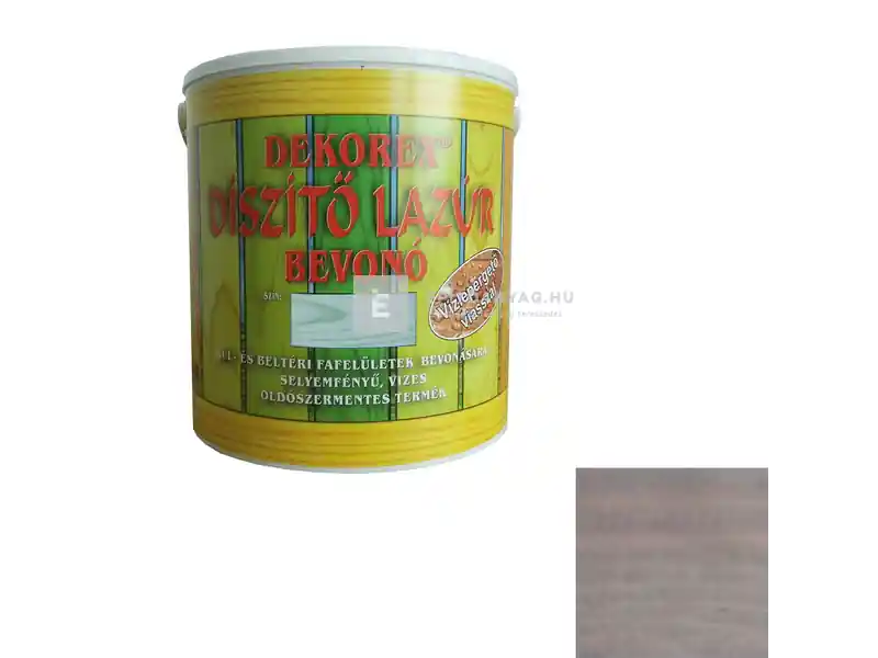 Dekorex vékonylazúr antikszürke 2,5 kg Olcsó