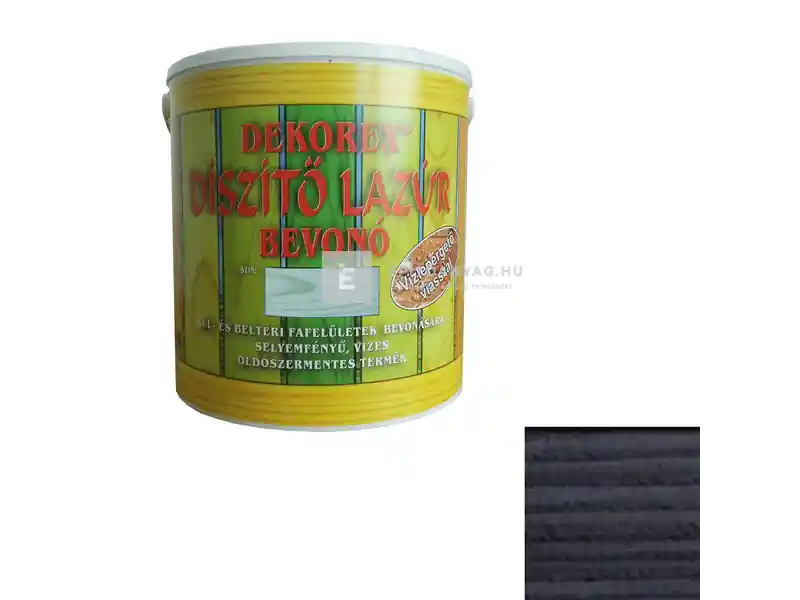Kedvezmény Dekorex vékonylazúr ébenfekete 2,5 kg