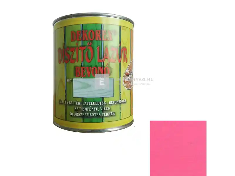 Dekorex vékonylazúr 1744 rózsaszín 0,75 kg Kiárusítás