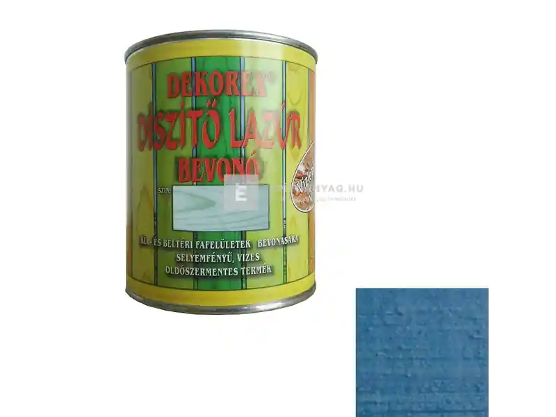 Prémium Dekorex vékonylazúr RAL 5024 kék 0,75 kg