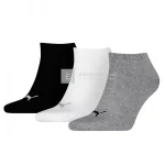 Puma titokzokni 3 pár/csomag fehér/szürke/fekete 39-42 Prémium