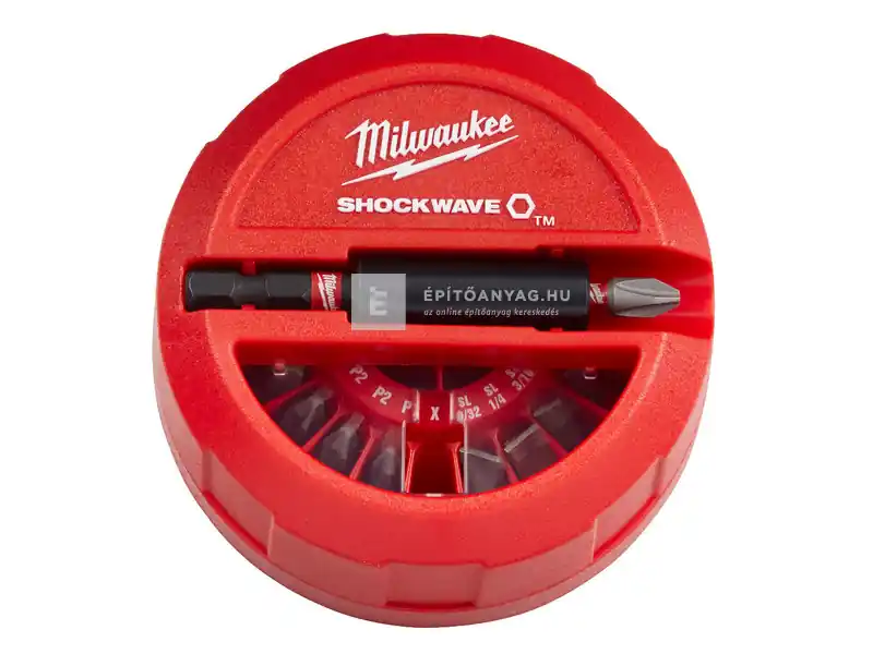 Milwaukee Shockwave PH/PZ/TX bit készlet, 15 db Népszerű