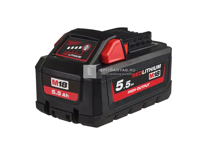 Kihagyhatatlan ajánlat Milwaukee M18HB5.5 Redlithium High Output akkumulátor 18 V / 5,5 Ah