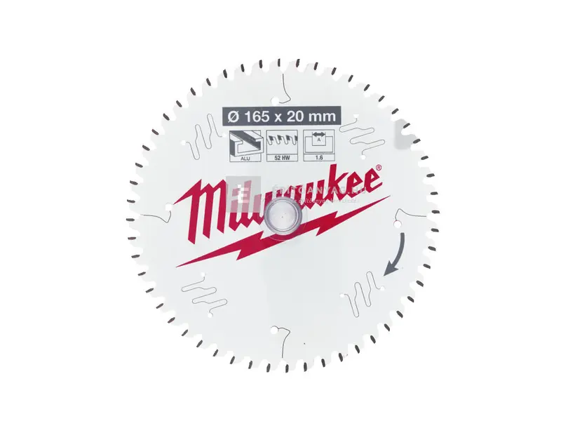 Alacsony ár Milwaukee Alu körfűrészlap színesfémhez/műanyaghoz 165x20x1,6x52 ATB