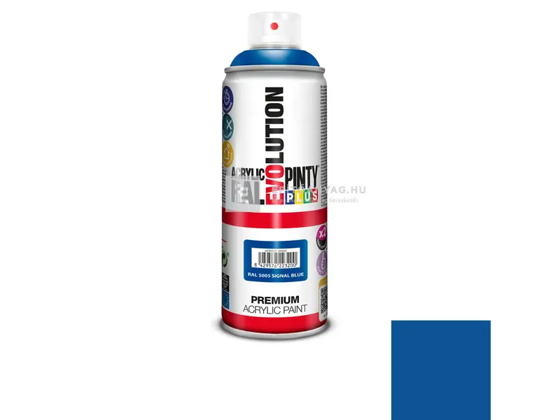 Expressz szállítás PintyPlus Evolution akril festék spray RAL 5005 signal blue 400 ml