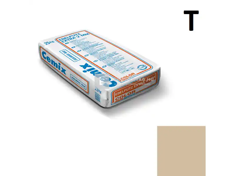 Cemix 2772 Edelputz Extra nemesvakolat, dörzsölt 2 mm 4935 brown 25 kg Outlet