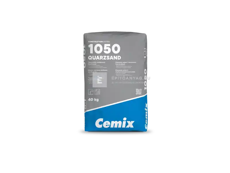 Cemix 1050 Kvarchomok 0,3-0,6 mm 40 kg Azonnal elérhető