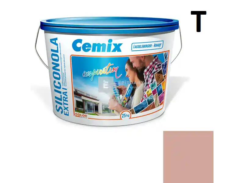 Cemix 2737 SiliconOLA Extra szilikon vékonyvakolat, kapart 1,5 mm 5125 rock 25 kg Árengedmény