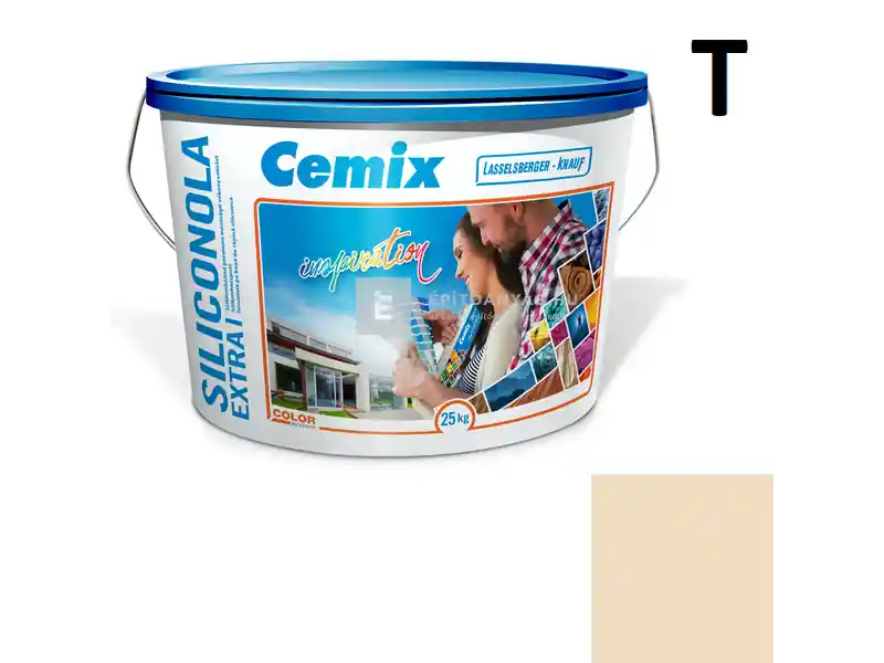Expressz kézbesítés Cemix 2737 SiliconOLA Extra szilikon vékonyvakolat, kapart 1,5 mm 5171 rusty 25 kg