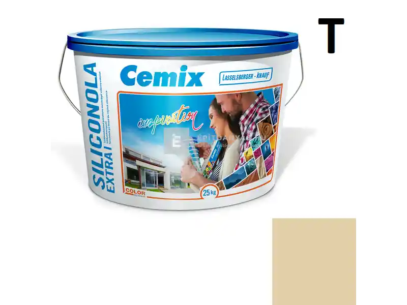 Expressz kézbesítés Cemix 2737 SiliconOLA Extra szilikon vékonyvakolat, dörzsölt 2 mm 4331 orange 25 kg