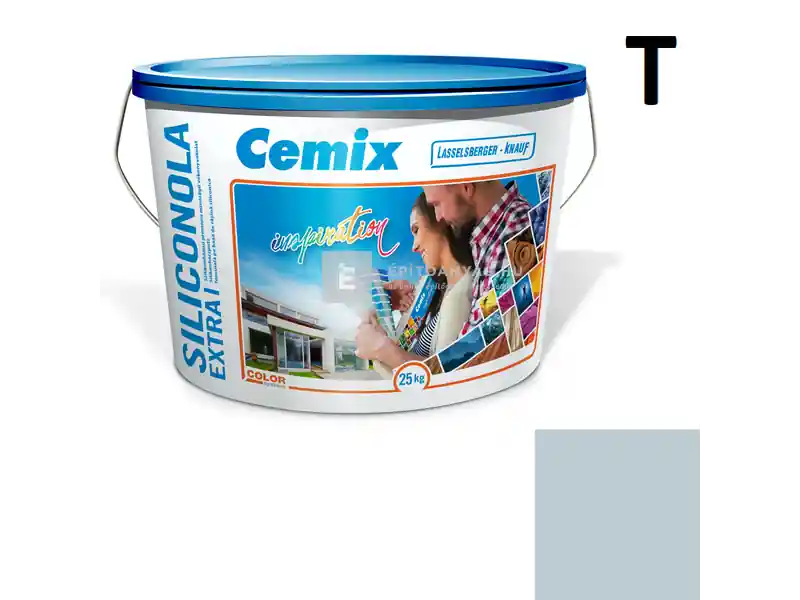 Szezonális akció Cemix 2737 SiliconOLA Extra szilikon vékonyvakolat, dörzsölt 2 mm 4737 blue 25 kg