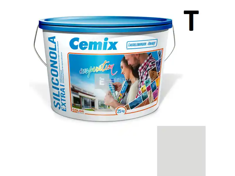 Utolsó esély Cemix 2737 SiliconOLA Extra szilikon vékonyvakolat, dörzsölt 2 mm 5343 rock 25 kg