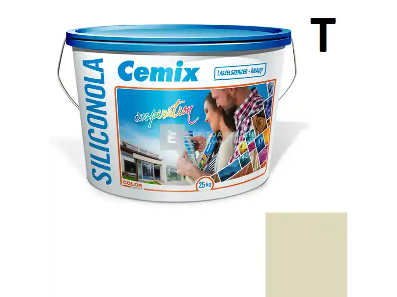 Cemix 2733 SiliconOLA szilikon vékonyvakolat, kapart 1,5 mm 4221 cream 25 kg Szezonális akció
