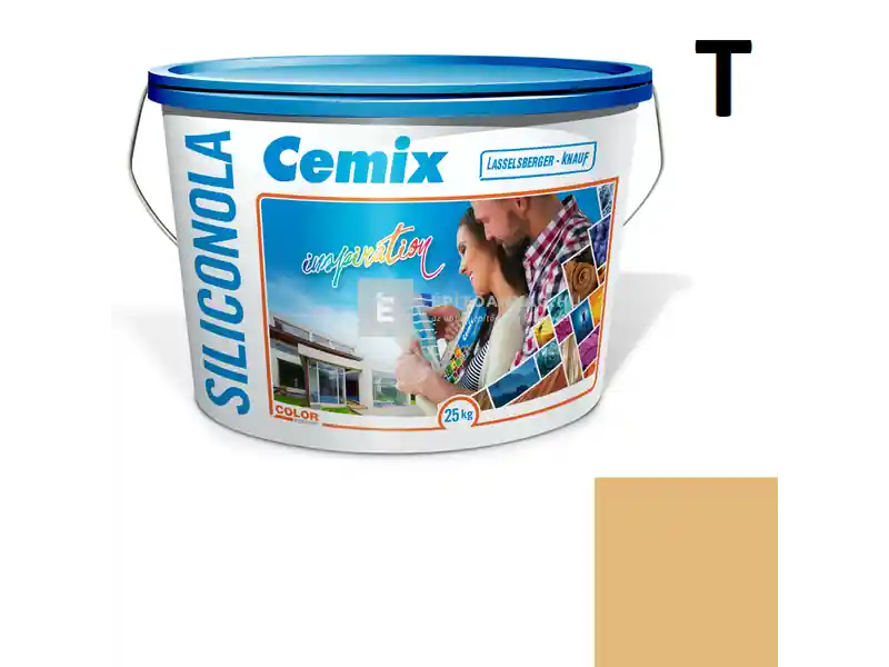 Akció Cemix 2733 SiliconOLA szilikon vékonyvakolat, kapart 1,5 mm 4365 orange 25 kg