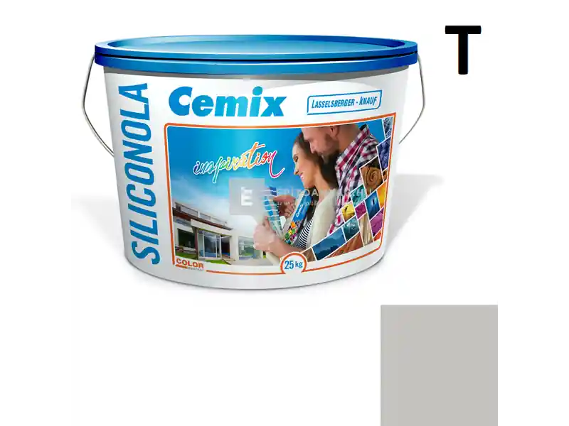 Cemix 2733 SiliconOLA szilikon vékonyvakolat, kapart 1,5 mm 5313 rock 25 kg Ne maradj le