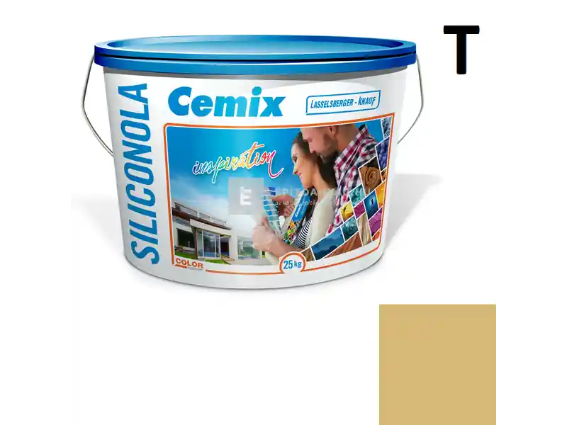 Végkiárusítás Cemix 2733 SiliconOLA szilikon vékonyvakolat, kapart 2 mm 4329 orange 25 kg