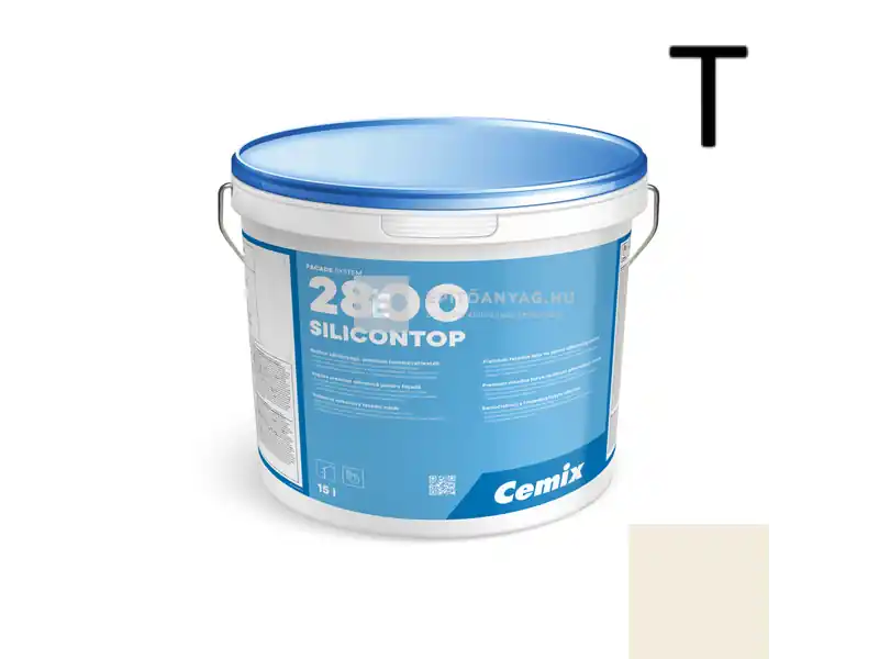 Biztonságos vásárlás Cemix 2800 SiliconTOP szilikon homlokzatfesték 4000 white 15 l