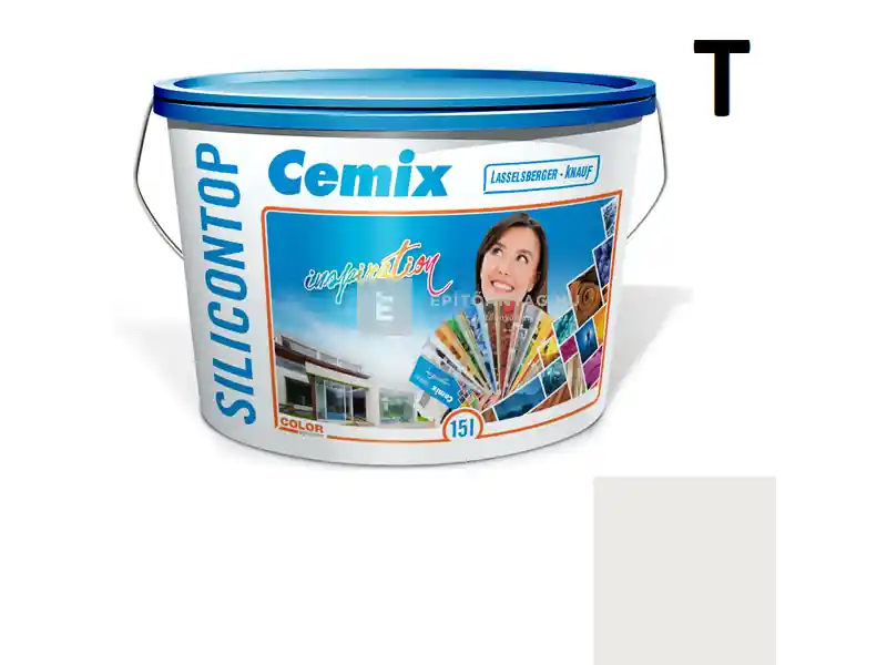 Újdonság Cemix 2800 SiliconTOP szilikon homlokzatfesték 4181 cream 15 l