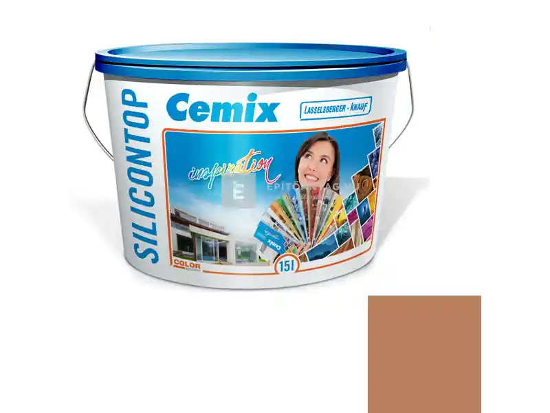 Árengedmény Cemix 2800 SiliconTOP szilikon homlokzatfesték 4967 brown 15 l