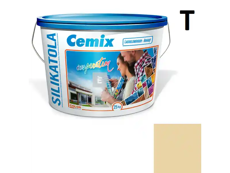Cemix 2722 SilikatOLA szilikát vékonyvakolat, kapart 1,5 mm 4315 orange 25 kg Rendeld meg most