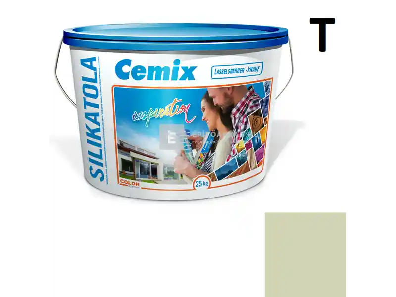 Szuper ajánlat Cemix 2722 SilikatOLA szilikát vékonyvakolat, kapart 1,5 mm 4513 green 25 kg