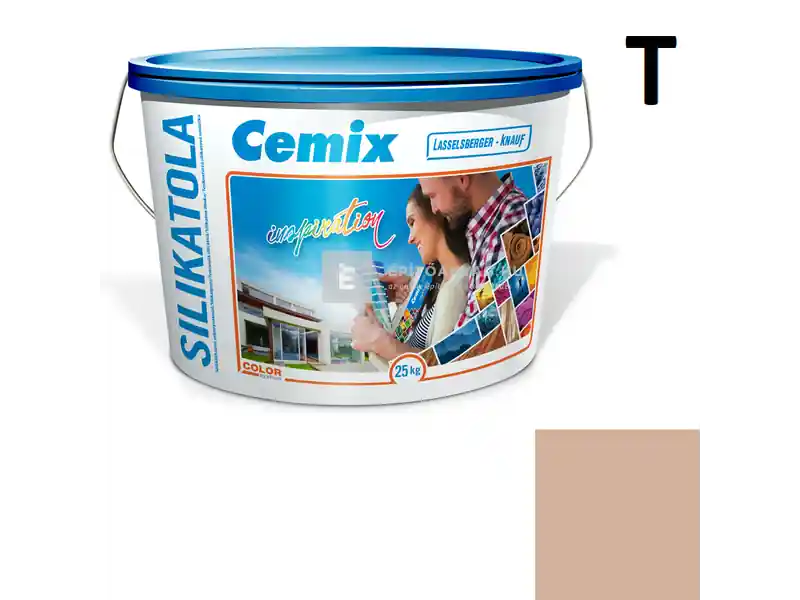 Cemix 2722 SilikatOLA szilikát vékonyvakolat, kapart 1,5 mm 4923 brown 25 kg Kedvezményes ár
