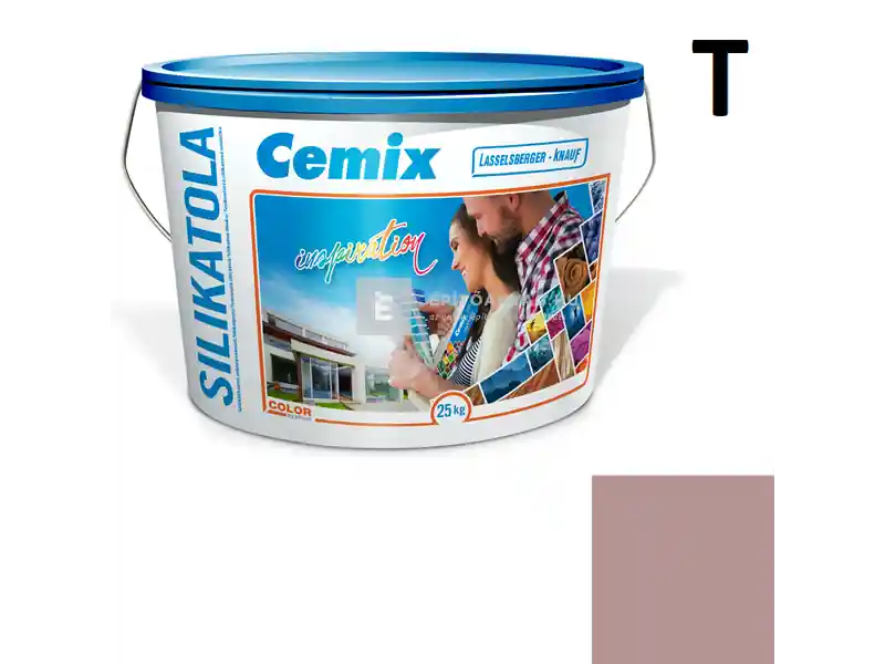 Cemix 2722 SilikatOLA szilikát vékonyvakolat, kapart 2 mm 5117 rusty 25 kg Népszerű