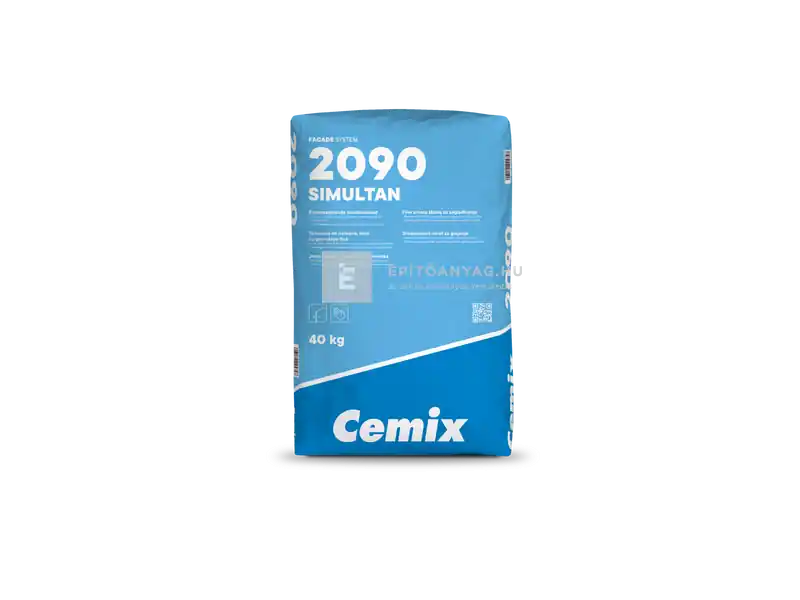 Cemix 2090 Simultan finomszemcsés simítóvakolat 40 kg Újdonság